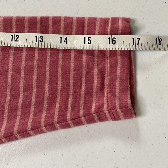 Lou & Grey Striped Cowl Neck Long Sleeve Top Stretchy Soft Knit Barbiecore - Picture 11 of 15